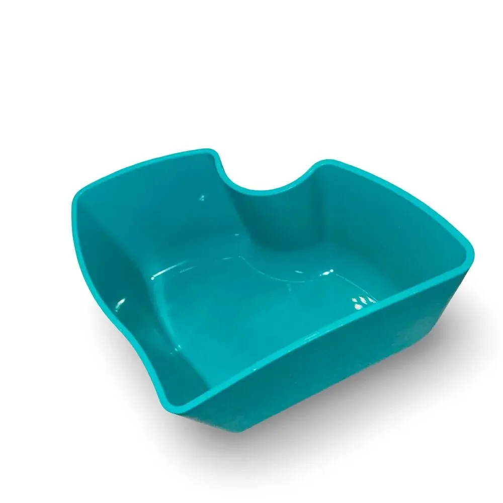 Tupperware CrystalWave Divided Bowl 3859A Blue Vent N Serve Lid 7373A USA Made